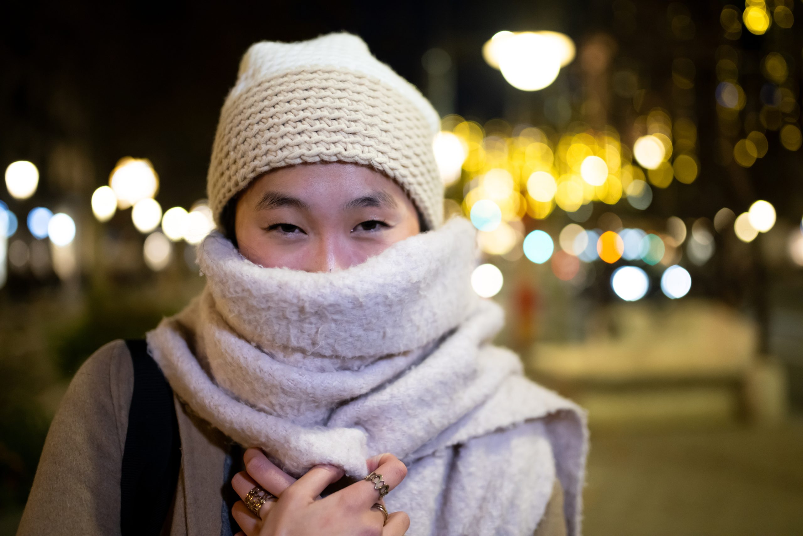 woman in scarf