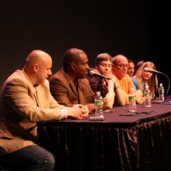 7 People at a panel discussion